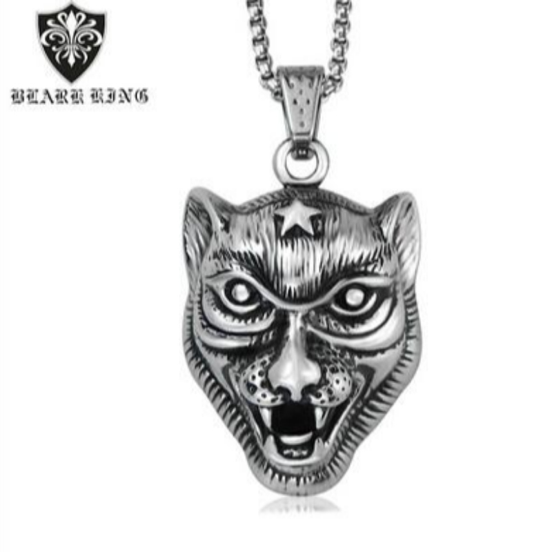 Uusi ensimmäinen aggressiivinen persoonallisuus miehet\\\\\\\ n ruostumaton teräs vaihtoehtoinen eläin Tiger Pendant European and American Animal Series