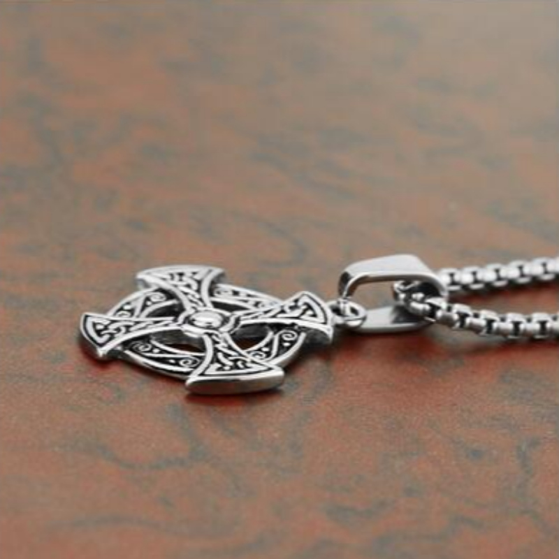 Personalisoidut korut korealaiset muotimiehet\\ s Stainless Steel Cross Pendant tag Retro Pattern Cross Pendant
